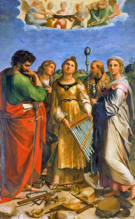 St Cecilia devotional image