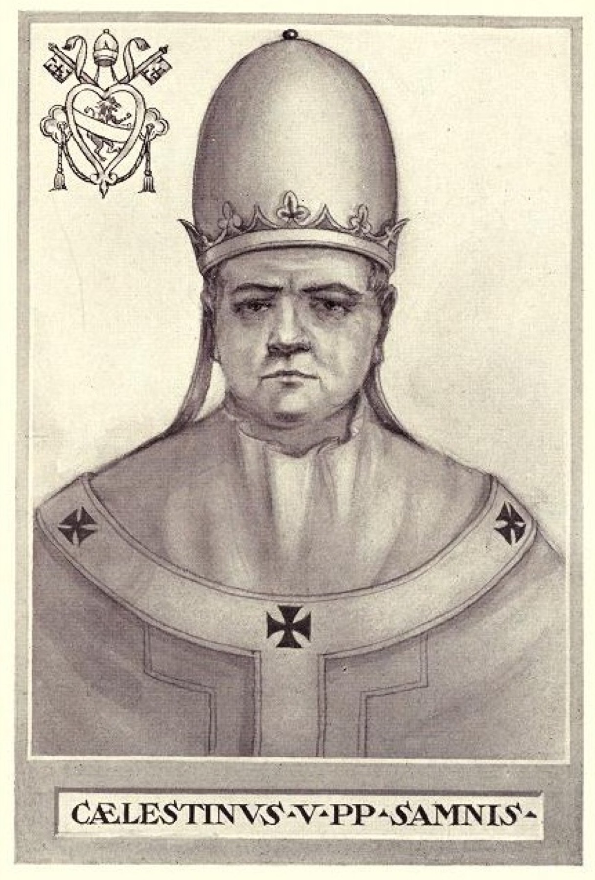 St Celestine V devotional image