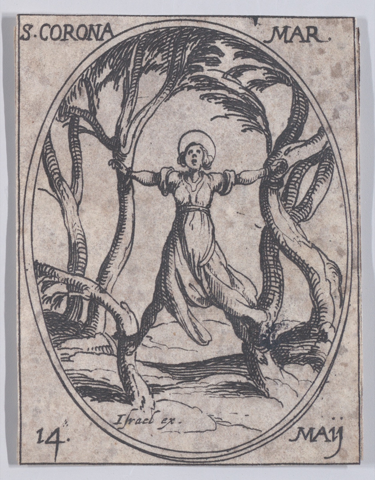 Devotional image of Saint Corona the martyr