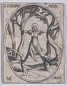 Devotional image of Saint Corona the martyr