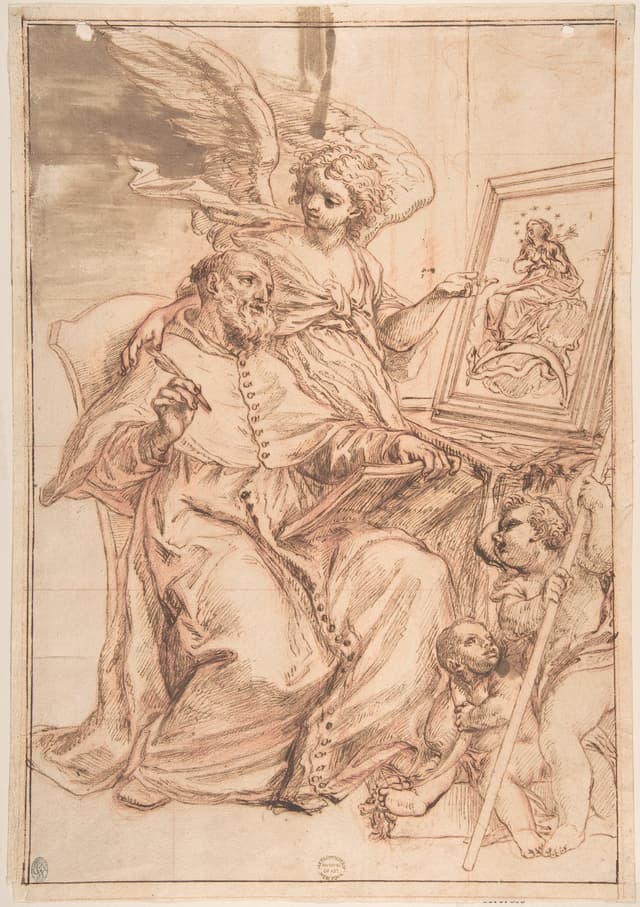 Saint Francis de Sales devotional drawing