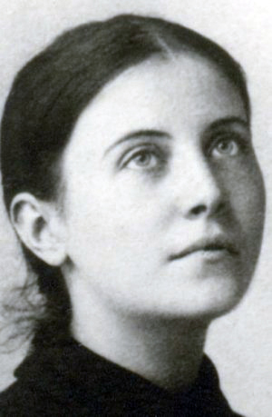 Saint Gemma Galgani from a 1901 photograph
