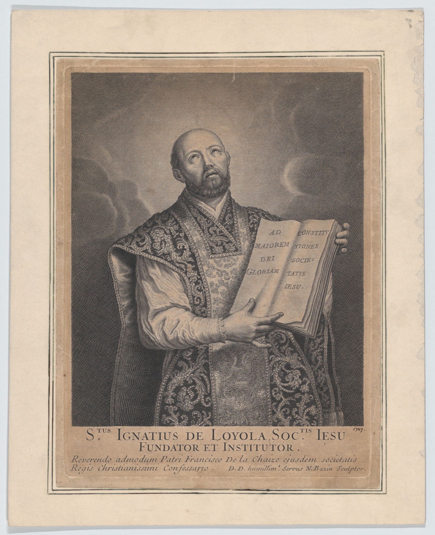 St Ignatius of Loyola devotional image