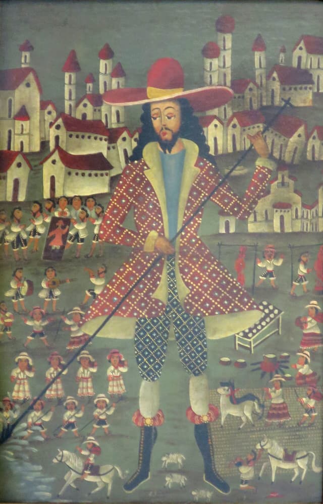Saint Isidore the Laborer by an unknown Peruvian painter