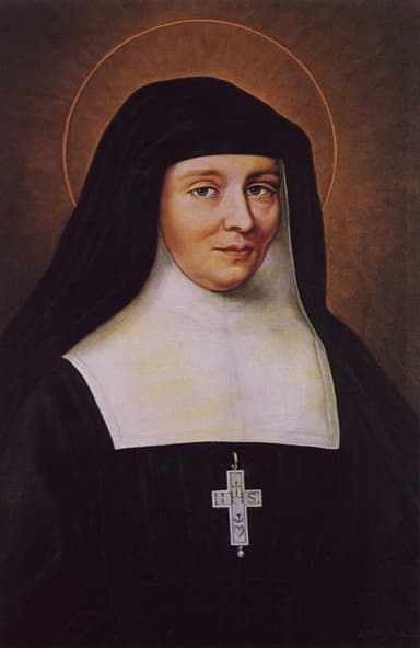 Saint Jane Frances de Chantal devotional portrait