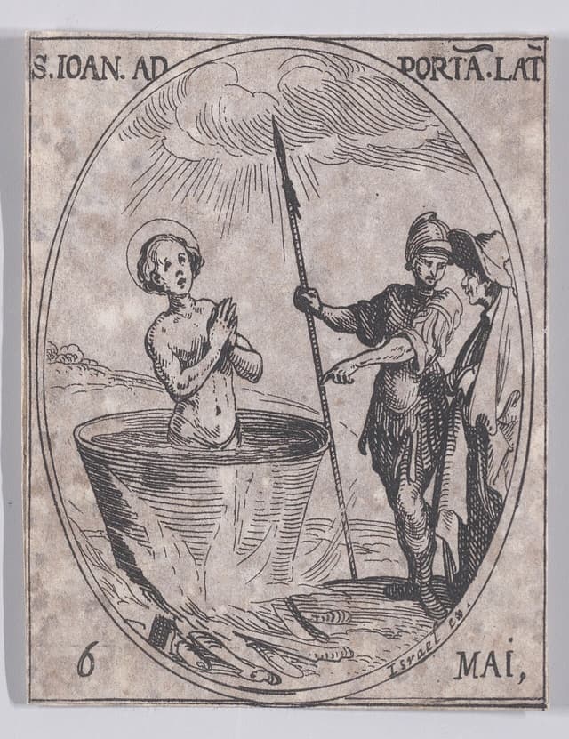Saint John Before the Latin Gate by Jacques Callot
