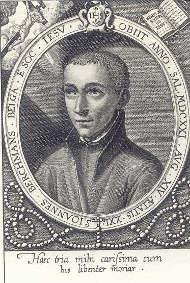Devotional portrait of Saint John Berchmans