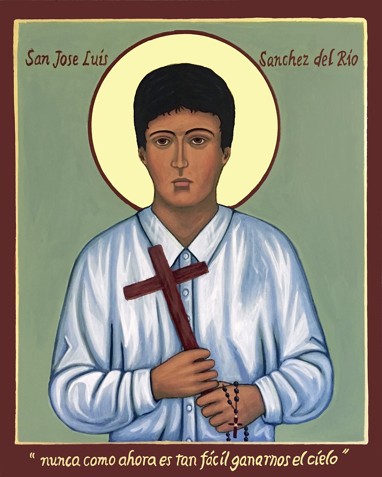 Devotional image of Saint Jose Luis Sanchez del Rio