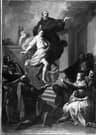 Saint Joseph of Cupertino in a painting by Placido Costanzi