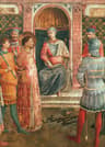 Saint Lawrence before Valerian by Fra Angelico