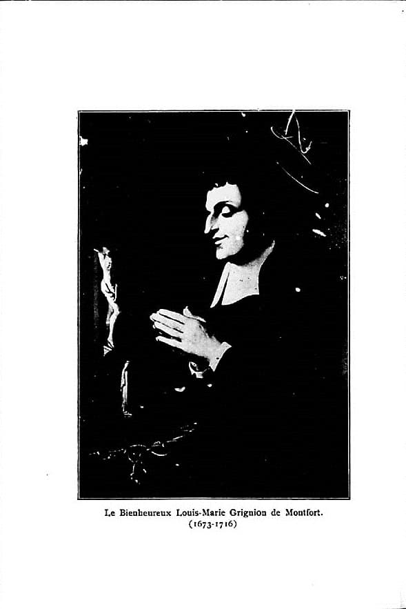 Devotional portrait of Saint Louis-Marie Grignion de Montfort