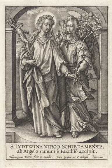 Devotional image of Saint Lydwine of Schiedam