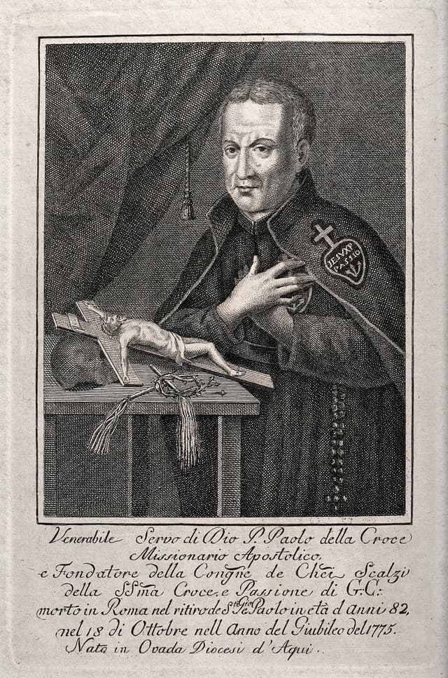 Engraving of Saint Paul of the Cross