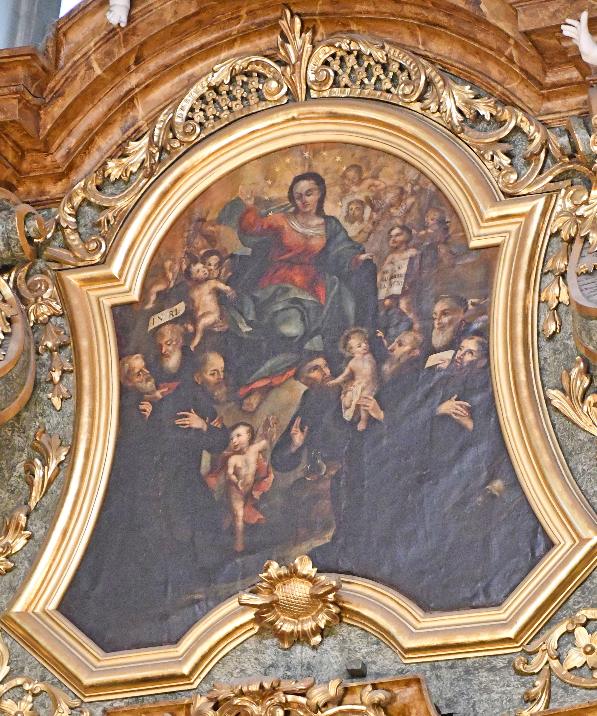 Side altar of Saint Peregrine in a Servite church