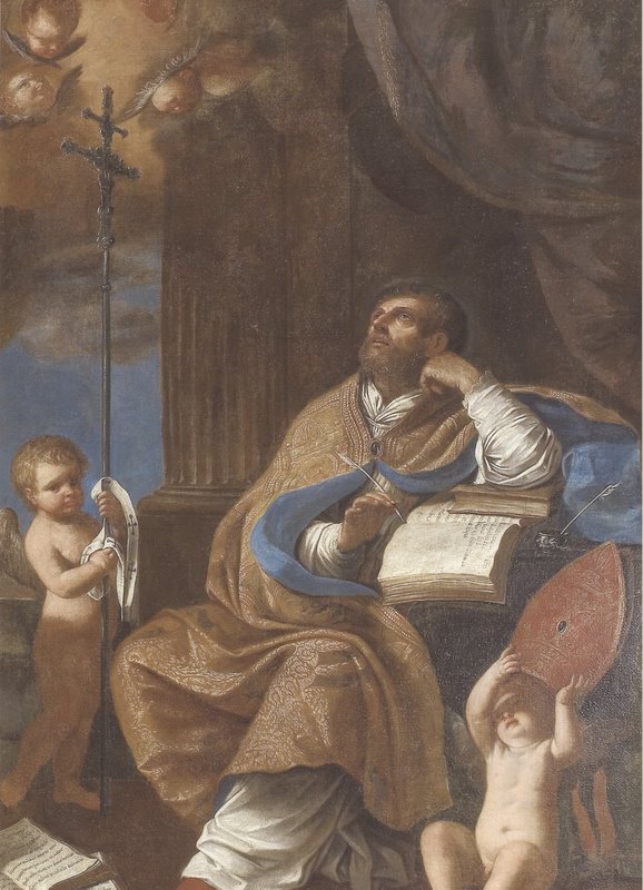 Devotional portrait of Saint Peter Chrysologus