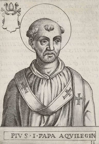 St. Pius I devotional image