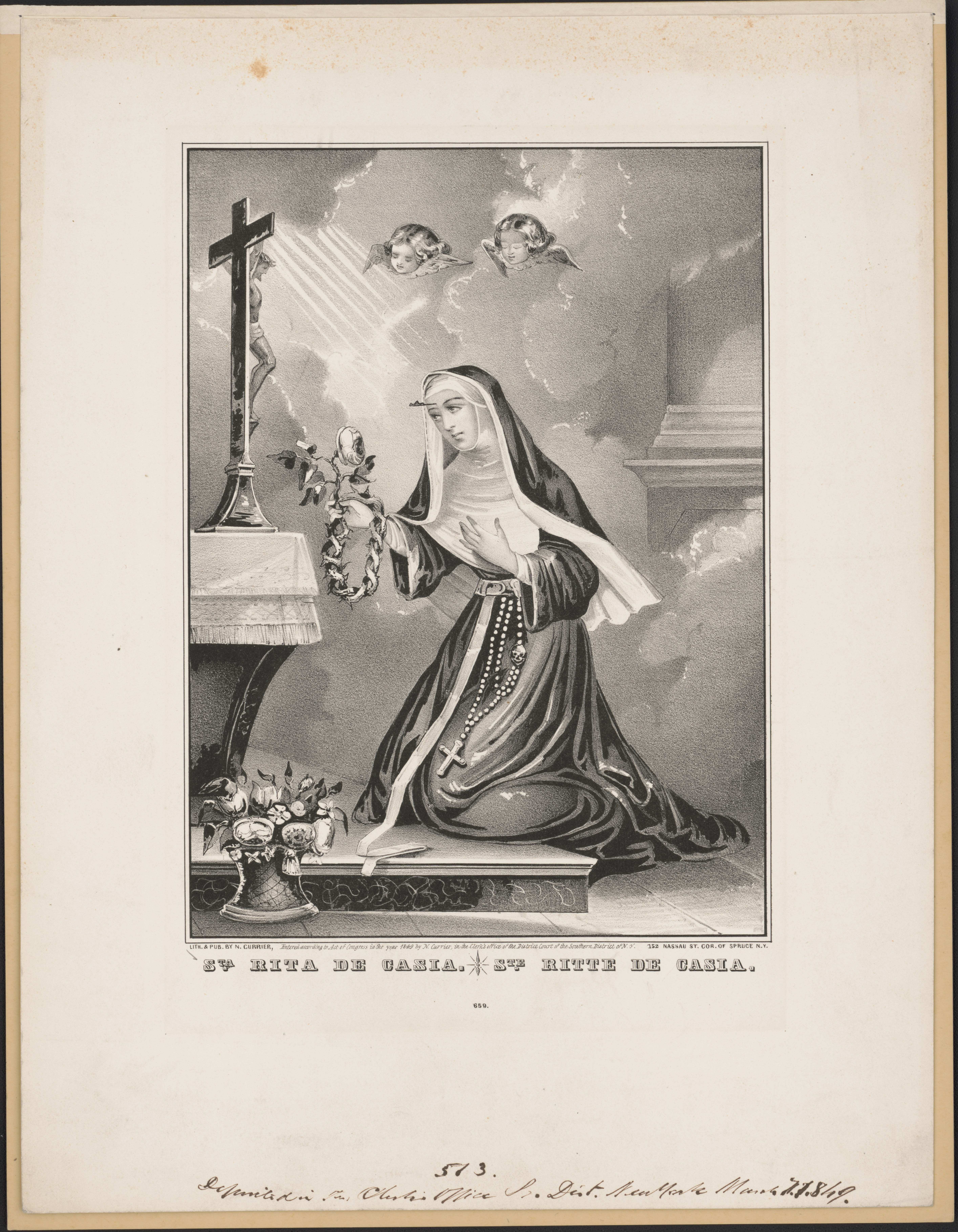 St Rita of Cascia devotional image