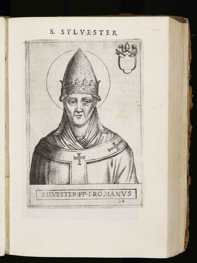 Pope Saint Silvester I by Giovanni Battista de’ Cavalieri