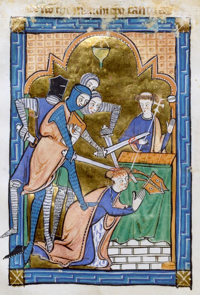 Martyrdom of Saint Thomas Becket devotional panel