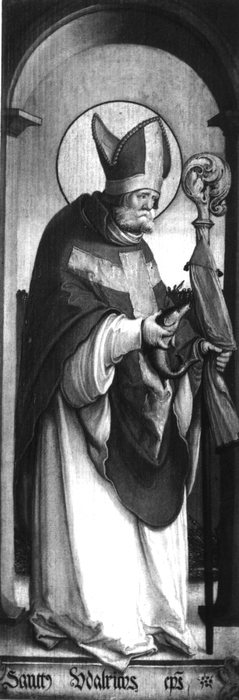 St Ulric of Augsburg devotional image