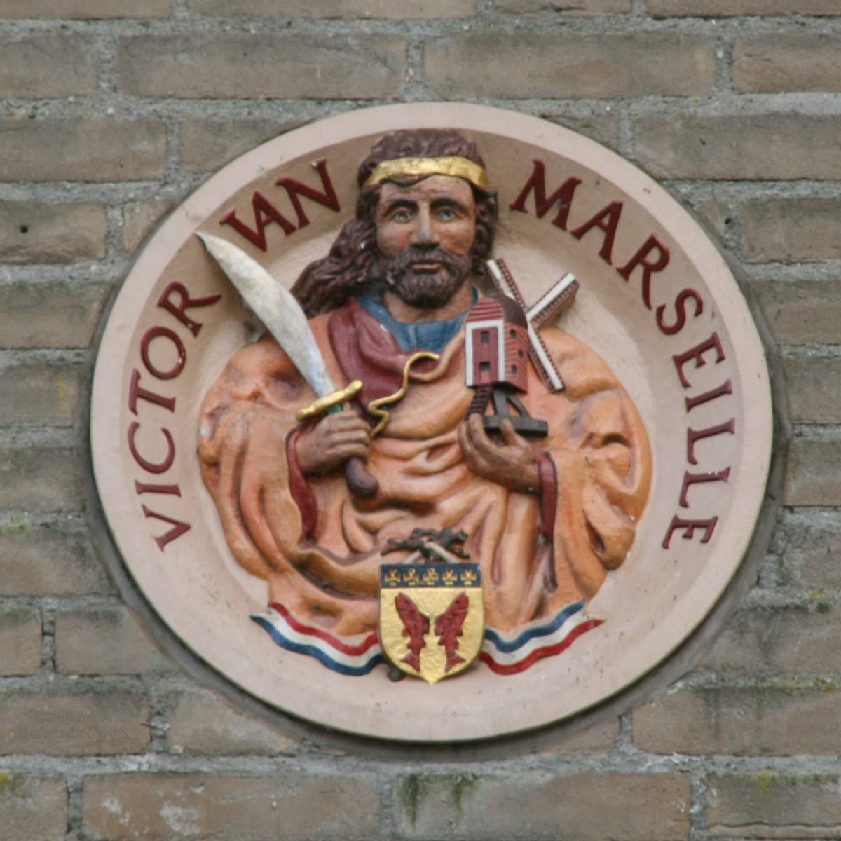 St Victor of Marseilles devotional image