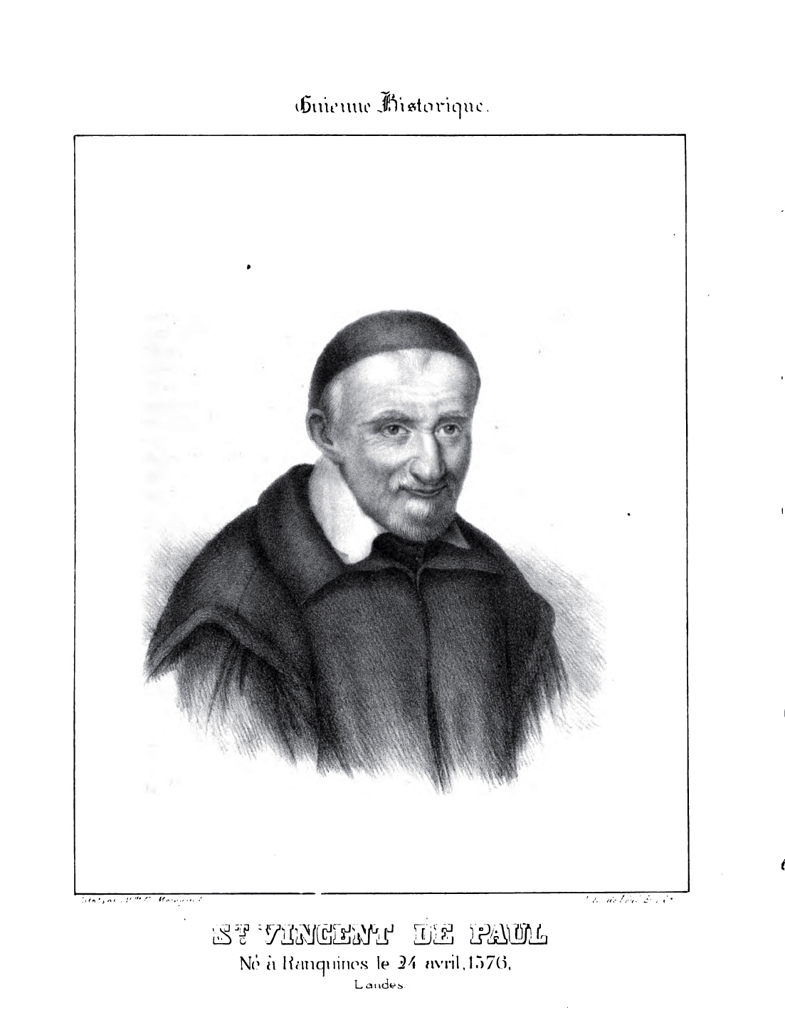 St Vincent de Paul devotional image