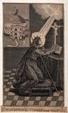 Devotional engraving of Saint Winifred