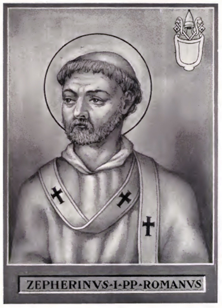 St Zephyrinus devotional image