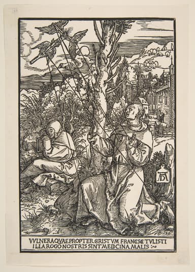 The Impression of the Stigmata upon St. Francis devotional image