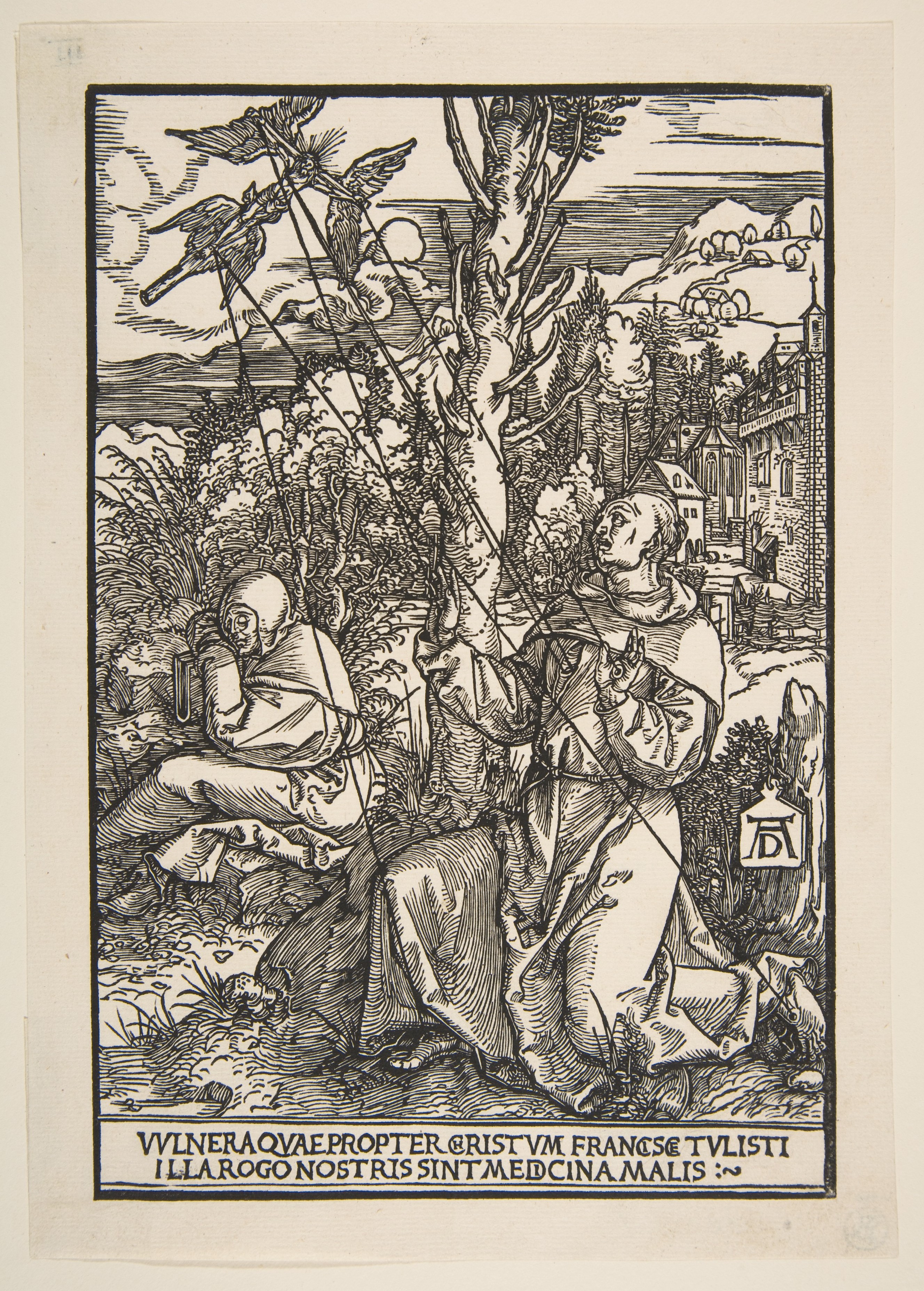The Impression of the Stigmata upon St Francis devotional image
