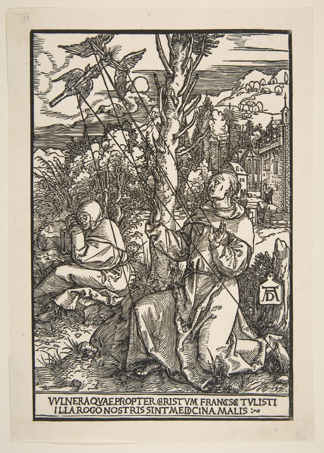 Saint Francis receiving the stigmata