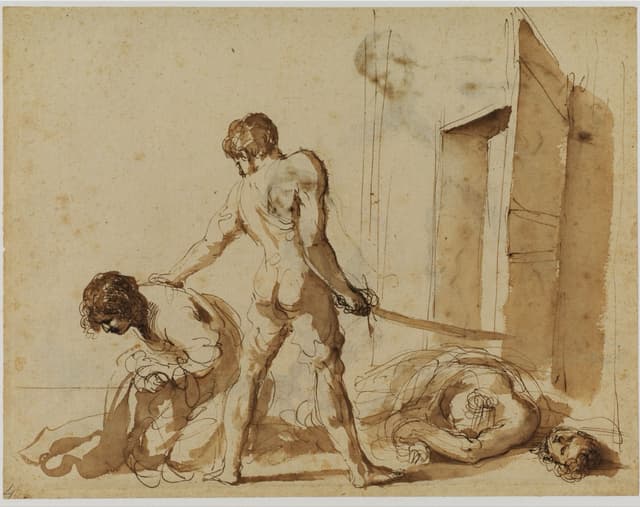 Martyrdom of Saints John and Paul by Guercino