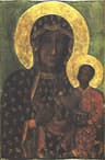 The icon of Our Lady of Częstochowa with the Child Jesus
